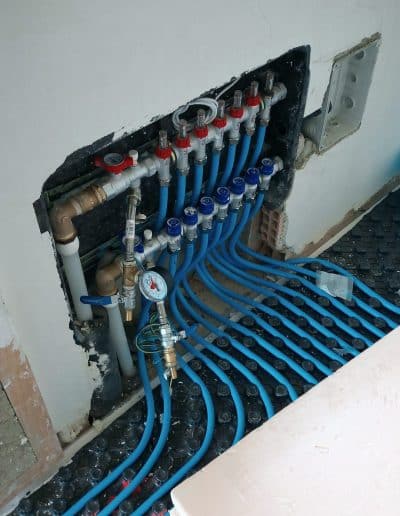 sistema de calefacción por suelo